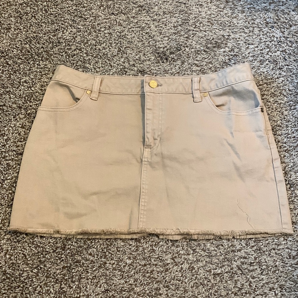 Tory Burch Khaki Mini Skirt - size 31 - VGUC